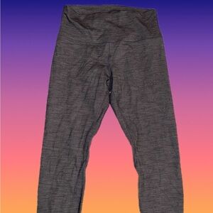 Gray LuLuLemon Women's Size Unknown Gray Running Three Quarter Leggings